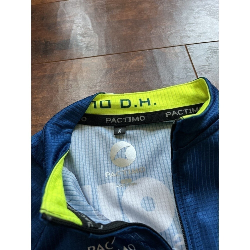 Pactimo Cycling Synergy Now Sponsor Short Sleeve Full Zip Jersey Size M - Picture 7 of 9